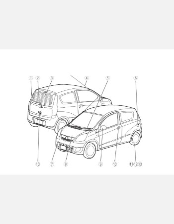 subaru pleo 2010-2011 owners manual in english